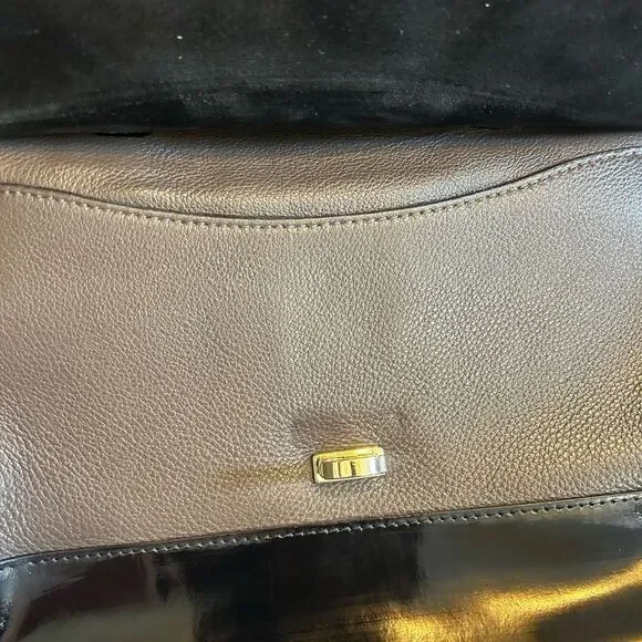 FURLA Leopard Print Black and Brown Handbag Good Condition - Picture 8 of 12